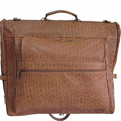 AmeriLeather Leather Three-suit Garment Bag (Brown Pebble) 3 AmeriLeather Leather Three-suit Garment Bag (Brown Pebble)