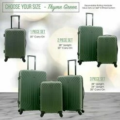 Wrangler Auburn Hills Hardside Spinner Luggage, Thyme Green, Carry-On 20-Inch -Luggage Sales Shop 51i25 QAGAL