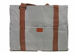 FakeFace Durable Waterproof Oxford Striped Travel Duffle Tote Carry On Duffel Bag For Women Men