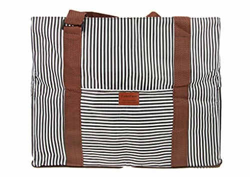 FakeFace Durable Waterproof Oxford Striped Travel Duffle Tote Carry On Duffel Bag For Women Men 3 FakeFace Durable Waterproof Oxford Striped Travel Duffle Tote Carry On Duffel Bag For Women Men