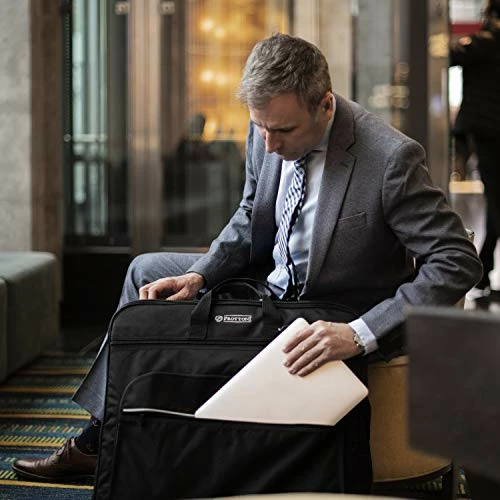 Prottoni 44-inch Garment Bag For Travel – Water-Resistant Carry-On Suit Carrier 9 Prottoni 44-inch Garment Bag For Travel – Water-Resistant Carry-On Suit Carrier - Image 7