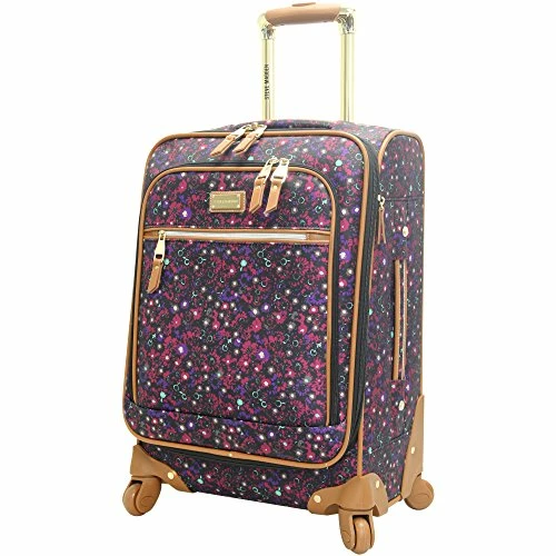 Steve Madden Designer Luggage Collection - Lightweight Softside Expandable Suitcase For Men & Women - Durable 20 Inch Carry On Bag With 4-Rolling Spinner Wheels (Dark Purple) 3 Steve Madden Designer Luggage Collection - Lightweight Softside Expandable Suitcase For Men & Women - Durable 20 Inch Carry On Bag With 4-Rolling Spinner Wheels (Dark Purple)
