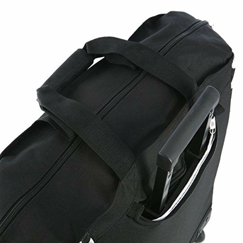 Olympia Luggage Rolling Printed Shopper Tote, Black, One Size 6 Olympia Luggage Rolling Printed Shopper Tote, Black, One Size - Image 4