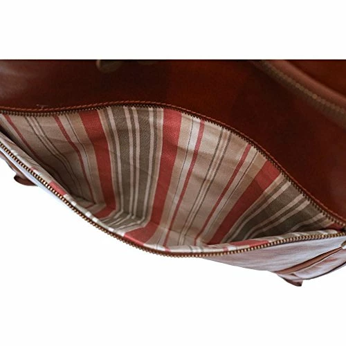 Floto Collection Brown Leather Garment Suit Bag 9 Floto Collection Brown Leather Garment Suit Bag - Image 7