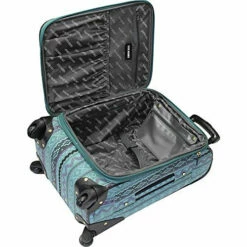 Steve Madden Designer 20 Inch Luggage Collection - Lightweight Softside Expandable Suitcase For Men & Women - Durable Carry On Bag With 4-Rolling Spinner Wheels (Legends Turquoise) 11 Steve Madden Designer 20 Inch Luggage Collection - Lightweight Softside Expandable Suitcase For Men & Women - Durable Carry On Bag With 4-Rolling Spinner Wheels (Legends Turquoise) -Luggage Sales Shop 51kkqKyzt L
