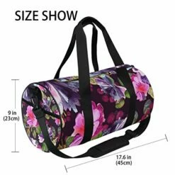 Duffel Bag Watercolor Purple Floral Women Garment Gym Tote Bag Best Sports Bag For Boys -Luggage Sales Shop 51m 2BJoVfNTL