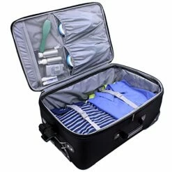 U.S. Traveler New Yorker Lightweight Softside Expandable Travel Rolling Luggage Set, Blue, 4-Piece (15/21/25/29) -Luggage Sales Shop 51mmdG0LLYL fa2212ff 8490 43d2 9eef 647167a14ebf