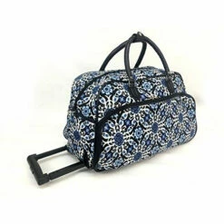 Exotic Wild Floral Medallion Motif Rolling Lightweight Carry On Duffel Bag, Modern Graphic Tribal -Luggage Sales Shop 51nRLmcArUL