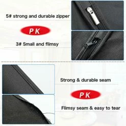 Zilink Garment Bags Suit Bags For Storage And Travel 54 Inches Breathable Dust-Proof Dress Protector Bag With Clear Window For Suit, Dresses, Winter Coat, Pack Of 3 -Luggage Sales Shop 51nZkxbpVKL