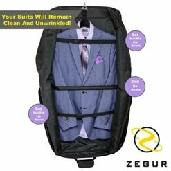ZEGUR Suit Carry On Garment Bag For Travel & Business Trips With Shoulder Strap -Luggage Sales Shop 51nlzIGKbUL