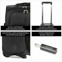 Large Capacity Maximum Allowance 22x14x9 All Parts Carry On Luggage Bag | Rolling Travel Suitcase Lightweight Small Soft Trolley For Women | Approved By Delta, United, Southwest & Many More -Luggage Sales Shop 51pO 1hNG5L