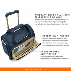 Briggs & Riley 2-Wheel Cabin Bag, Navy -Luggage Sales Shop 51sWunNkPVL