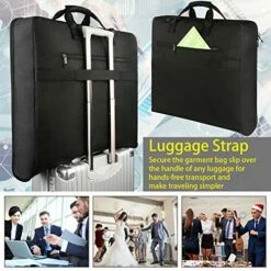 Garment Bags, Large Suit Travel Bag With Pockets & Shoulder Strap, MATEIN Professional Foldable Carry On Bag For Business Trip, Waterproof Luggage Bags For Travel For Men Women, Black -Luggage Sales Shop 51wiW67 fgL