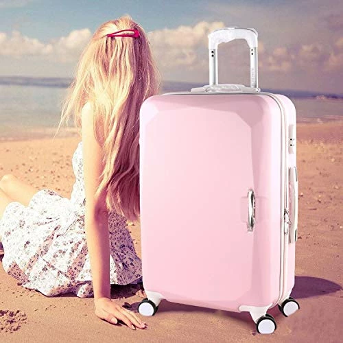Fashion Wheels Suitcases And Travel Bags Valise Cabine Valiz Koffer Suitcase Maletas Carry On Rolling Luggage,Red,22 9 Fashion Wheels Suitcases And Travel Bags Valise Cabine Valiz Koffer Suitcase Maletas Carry On Rolling Luggage,Red,22 - Image 7