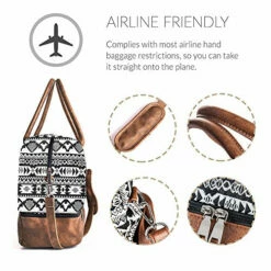 MyMealivos Canvas Weekender Bag, Overnight Travel Carry On Duffel Tote With Shoe Pouch (black) 15 MyMealivos Canvas Weekender Bag, Overnight Travel Carry On Duffel Tote With Shoe Pouch (black) -Luggage Sales Shop 51xQantsJ7L