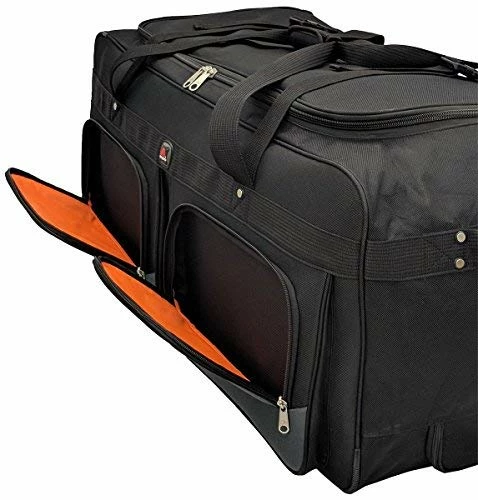 Amaro 36in Rolling Duffel Bag With Wheels | Travel Duffle Luggage Bag | Lightweight Rolling Bag L | Retractable Pull Handle (Black) 8 Amaro 36in Rolling Duffel Bag With Wheels | Travel Duffle Luggage Bag | Lightweight Rolling Bag L | Retractable Pull Handle (Black) - Image 6
