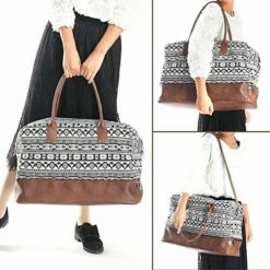 MyMealivos Canvas Weekender Bag, Overnight Travel Carry On Duffel Tote With Shoe Pouch (black) 13 MyMealivos Canvas Weekender Bag, Overnight Travel Carry On Duffel Tote With Shoe Pouch (black) -Luggage Sales Shop 615t0vY 4 L