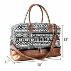 MyMealivos Canvas Weekender Bag, Overnight Travel Carry On Duffel Tote With Shoe Pouch (black) 11 MyMealivos Canvas Weekender Bag, Overnight Travel Carry On Duffel Tote With Shoe Pouch (black) -Luggage Sales Shop 61967YrHvvL