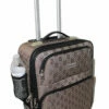 BoardingBlue Rolling Personal Item Luggage Under Seat For The Airlines Of American, Frontier, Spirit (Brown)