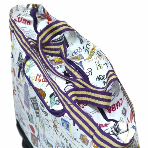 Olympia Luggage Cosmopolitan Rolling Shopper Tote, City, One Size 5 Olympia Luggage Cosmopolitan Rolling Shopper Tote, City, One Size - Image 3