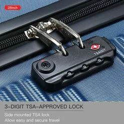 Verdi Luggage Set 3 Piece - Lightweight With USB Port Hardside Carry On Suitcase - Includes Expandable 20 Inch Carry On, 24In/TSA-Approved Lock 28In Checked Bag With 8-Wheel Rolling Spinner -Luggage Sales Shop 61G3IUvcyzL