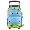 Yodo Zoo 3-Way Toddler Backpack With Wheels Or Little Kids Rolling Luggage, With Front Pouch And Side Bottle Holders, For Toddler Boys And Girls, Dinosaur