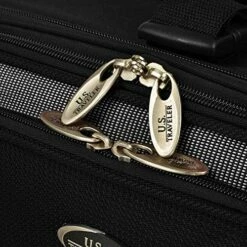 U.S. Traveler New Yorker Lightweight Softside Expandable Travel Rolling Luggage Set, Black/Grey, 4-Piece (15/21/25/29) -Luggage Sales Shop 61MiuHTtCFL