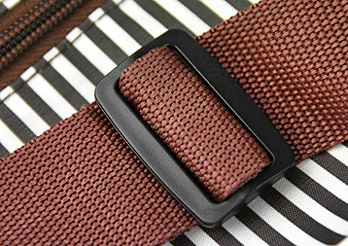 FakeFace Durable Waterproof Oxford Striped Travel Duffle Tote Carry On Duffel Bag For Women Men 10 FakeFace Durable Waterproof Oxford Striped Travel Duffle Tote Carry On Duffel Bag For Women Men - Image 8