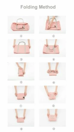 ILotusBAG Travel Foldable Duffel Bag For Women & Men,Lightweight Waterproof Carry-on Bag,Travel Luggage For Sports Gym,Travel Tote Luggage Bag(Wine Red) -Luggage Sales Shop 61Rz Ocv GL