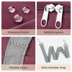 For Spirit Airlines Foldable Travel Duffel Bag Tote Carry On Luggage Sport Duffle Weekender Overnight For Women And Girls (3112 Wine Red) -Luggage Sales Shop 61TlHXmRqSL