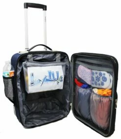 BoardingBlue Rolling Personal Item Luggage Under Seat For The Airlines Of American, Frontier, Spirit (Brown) -Luggage Sales Shop 61eriHTRIeL