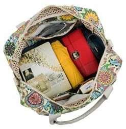 Malirona Canvas Overnight Bag Women Weekender Bag Carry On Travel Duffel Bag Floral Design (Flower) 17 Malirona Canvas Overnight Bag Women Weekender Bag Carry On Travel Duffel Bag Floral Design (Flower) -Luggage Sales Shop 61ij Y363CL