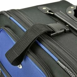 U.S. Traveler New Yorker Lightweight Softside Expandable Travel Rolling Luggage Set, Blue, 4-Piece (15/21/25/29) -Luggage Sales Shop 61lWufW10OL