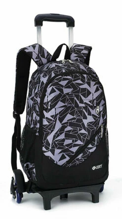 Meetbelify 3pcs Kids Rolling Backpacks Luggage Six Wheels Trolley School Bags (Black With 6 Wheels) -Luggage Sales Shop 61lvyy4EMdL