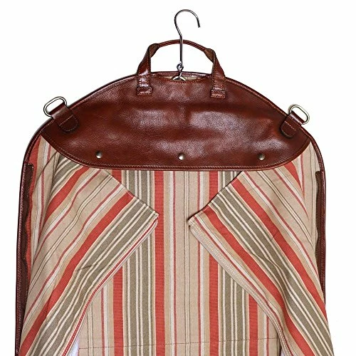 Floto Collection Brown Leather Garment Suit Bag 5 Floto Collection Brown Leather Garment Suit Bag - Image 3