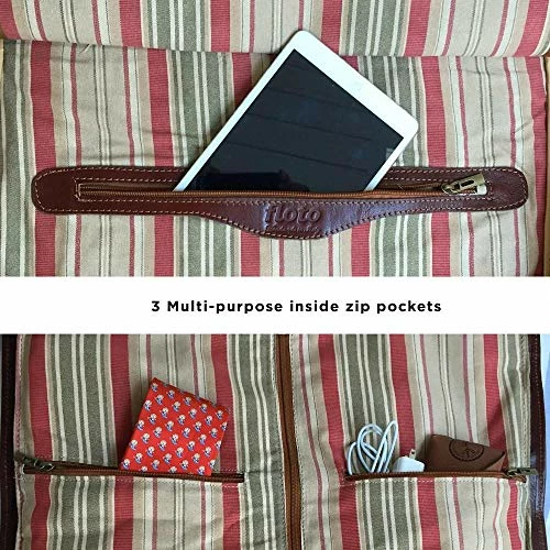 Floto Venezia Convertible Garment Duffle Travel Bag Weekender In Tempesti Leather 10 Floto Venezia Convertible Garment Duffle Travel Bag Weekender In Tempesti Leather - Image 8