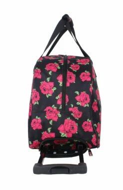 Betsey Johnson Luggage Designer Pattern Suitcase Wheeled Duffel Carry On Bag (Paris Love) (One Size, Covered Roses) -Luggage Sales Shop 71ACdrUz6GL 7b8a613a 81a6 49fd a737 26737f8706d6