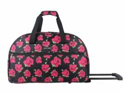 Betsey Johnson Luggage Designer Pattern Suitcase Wheeled Duffel Carry On Bag (Paris Love) (One Size, Covered Roses) -Luggage Sales Shop 811VqXdgalL 4066de11 776f 48f2 be76 c0b725f3152b