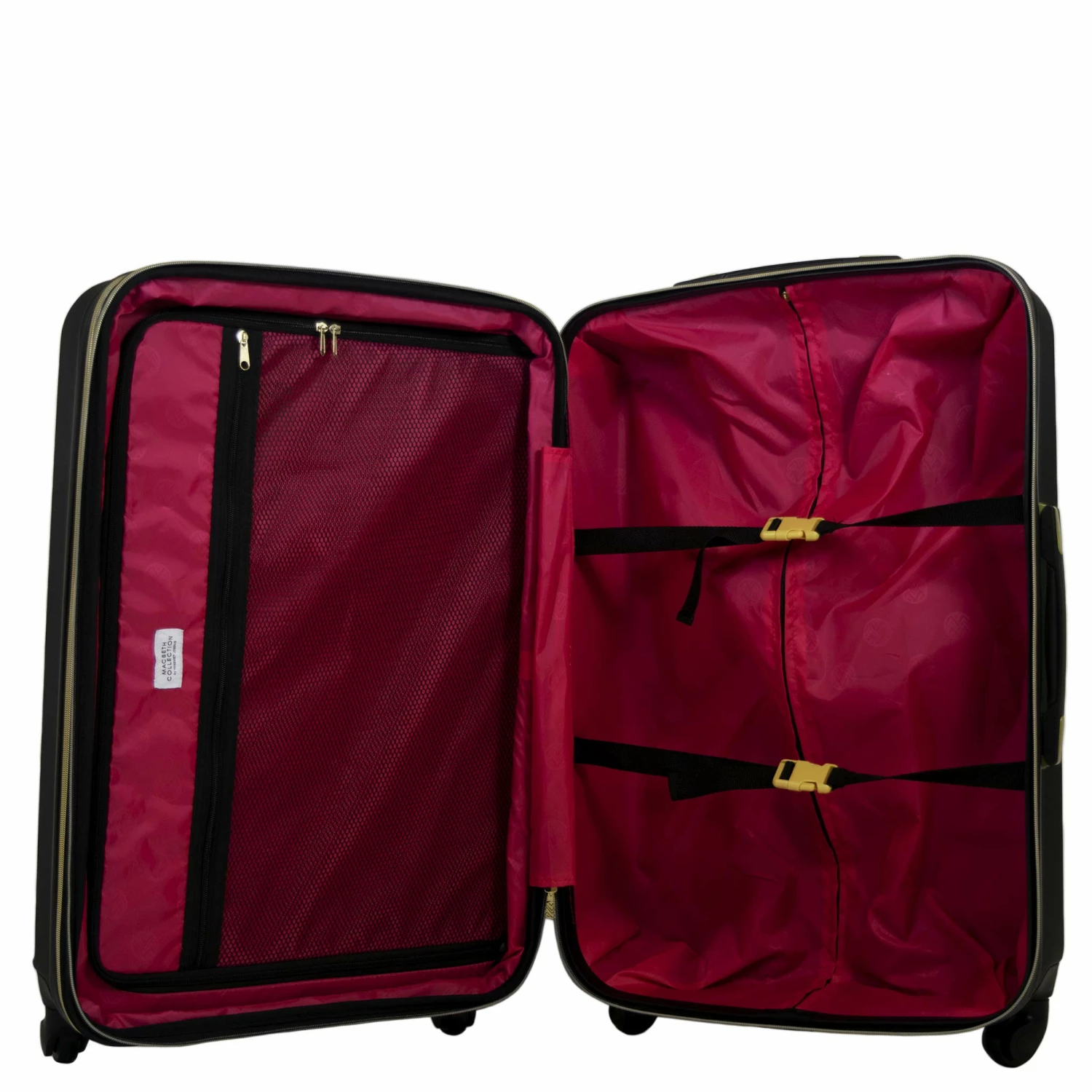 Macbeth Collection Women's Black Molded Quilt 27in Rolling Luggage 4 Macbeth Collection Women's Black Molded Quilt 27in Rolling Luggage - Image 2