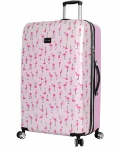 Betsey Johnson 4 Pieces Luggage Set - ABS+PC Hardside Lightweight Durable Rolling Suitcase With Spinner Wheels - Set Includes; 15", 20", 26", 30" -Luggage Sales Shop 81KX6knrW L
