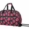 Betsey Johnson Luggage Designer Pattern Suitcase Wheeled Duffel Carry On Bag (Paris Love) (One Size, Covered Roses) 2 Betsey Johnson Luggage Designer Pattern Suitcase Wheeled Duffel Carry On Bag (Paris Love) (One Size, Covered Roses) -Luggage Sales Shop 81ebgXWBEOL d87b8bc4 46e4 479b 913e c18c220b3775