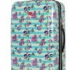 Betsey Johnson 26 Inch Checked Luggage Collection - Expandable Scratch Resistant (ABS + PC) Hardside Suitcase - Designer Lightweight Bag With 8-Rolling Spinner Wheels (Stripe Floral Hummingbird) 2 Betsey Johnson 26 Inch Checked Luggage Collection - Expandable Scratch Resistant (ABS + PC) Hardside Suitcase - Designer Lightweight Bag With 8-Rolling Spinner Wheels (Stripe Floral Hummingbird) -Luggage Sales Shop 81j6JjD237L