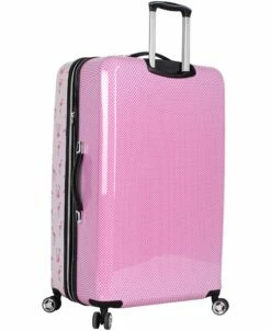 Betsey Johnson 4 Pieces Luggage Set - ABS+PC Hardside Lightweight Durable Rolling Suitcase With Spinner Wheels - Set Includes; 15", 20", 26", 30" -Luggage Sales Shop 91Djmq mmbL
