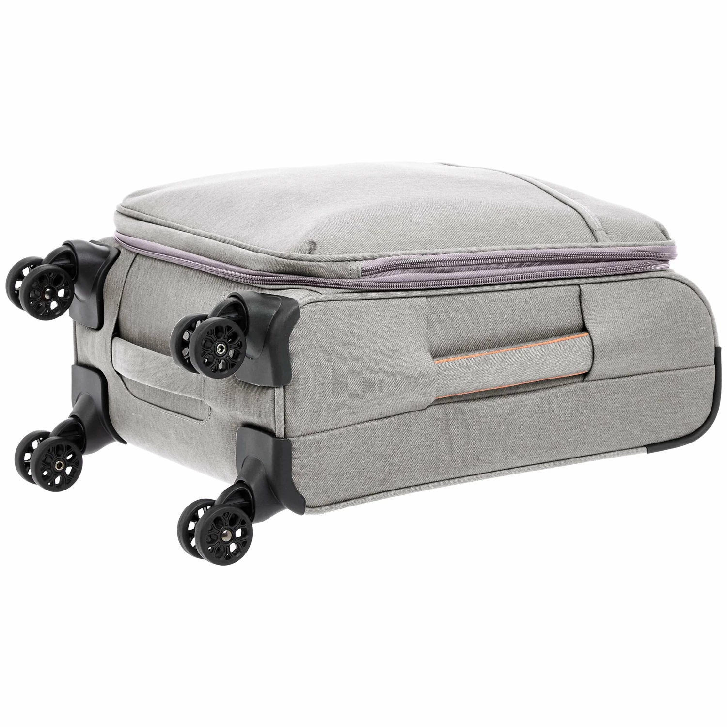 AmazonBasics Belltown Softside Rolling Spinner Suitcase Luggage - 21-Inch, Heather Grey 6 AmazonBasics Belltown Softside Rolling Spinner Suitcase Luggage - 21-Inch, Heather Grey - Image 4