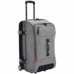 AmazonBasics Rolling Travel Duffel Bag Luggage With Wheels, Medium, Grey