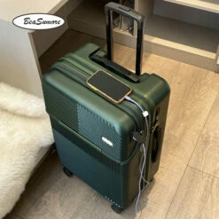 Travel Trolley Bag Rolling Luggage - Rolling Luggage Spinner 20 Inch -Luggage Sales Shop BeaSumore Front opening USB Rolling Luggage Spinner 20 inch light Suitcase Wheel Cabin Trolley Women s.jpg 640x640 f833f9b5 5bc3 4c67 b019 b638b05d870f