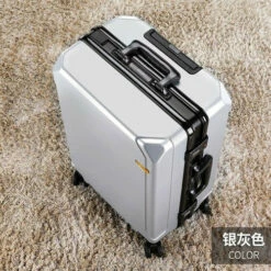 Fashion Rolling Luggage Aluminum Frame | Aluminum Usb Charging Trolley -Luggage Sales Shop Fashion rolling luggage aluminum frame USB charging trolley suitcase 20 24 26 28 inch students password.jpg 640x640 4d96baac 8fd3 41b9 b4b3 347aac39c97c