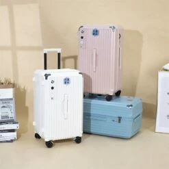 Large Suitcase Unisex Rolling Luggage Cabin Holiday Travel Anti-fall -Luggage Sales Shop Large Suitcase Unisex Rolling Luggage Cabin Holiday Travel Anti Fall Password Package Outing Carry on Luggage