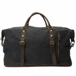 Canvas Leather Men Travel Bags Carry On Luggage Bags Men Duffel Tote Large Capacity Weekend Bag -Luggage Sales Shop product image 906439740